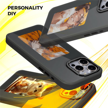 Puzdro pre Apple iPhone 15 Pro Max, OEM, prispôsobený E-Ink displej, čierne