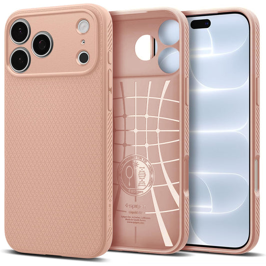 Puzdro pre Apple iPhone 18 Pro Max / 17 Pro Max, Spigen, Liquid Air, Ružové ACS12115
