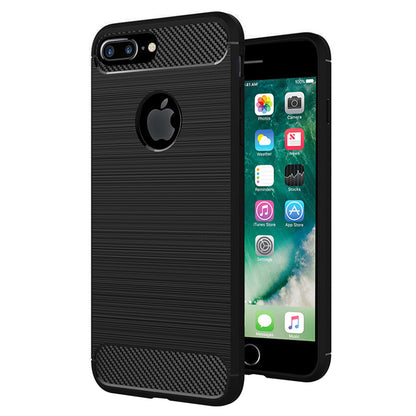 Puzdro pre Apple iPhone 7 Plus, Techsuit, Karbón, Čierne