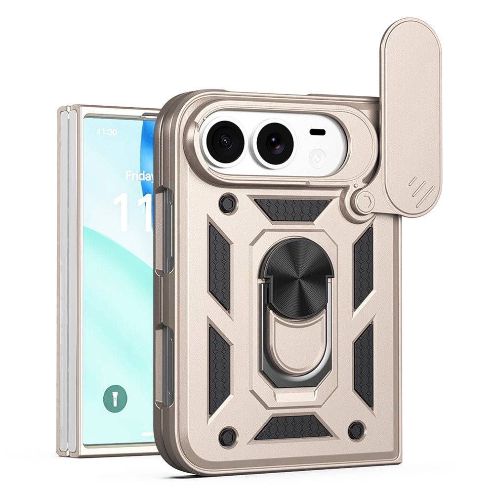 Puzdro pre Apple iPhone Duo, Techsuit, CamShield, zlaté