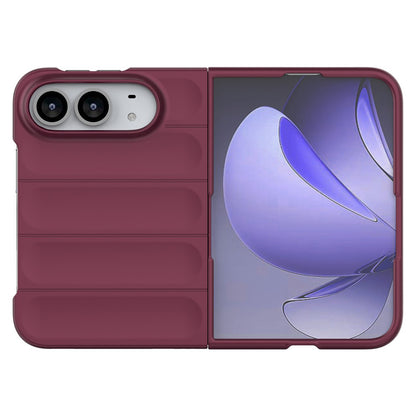 Puzdro na Apple iPhone Duo, Techsuit, Magic Shield, tmavovínové