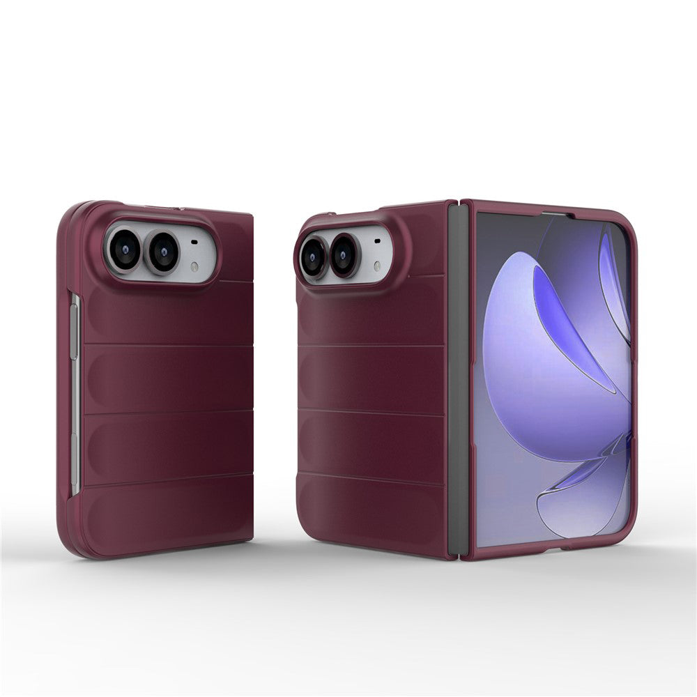 Puzdro na Apple iPhone Duo, Techsuit, Magic Shield, tmavovínové