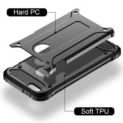 Puzdro pre Apple iPhone SE (2016) / 5 / 5s, Techsuit, Hybrid Armor, Čierna