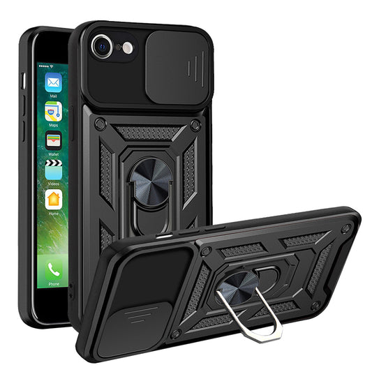Puzdro pre Apple iPhone SE (2022) / SE (2020) / 8 / 7, Techsuit, CamShield, Čierna