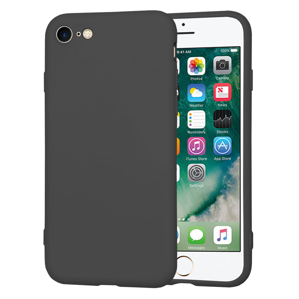 Obal na Apple iPhone SE (2022) / SE (2020) / 8 / 7, Techsuit, SoftFlex, čierny