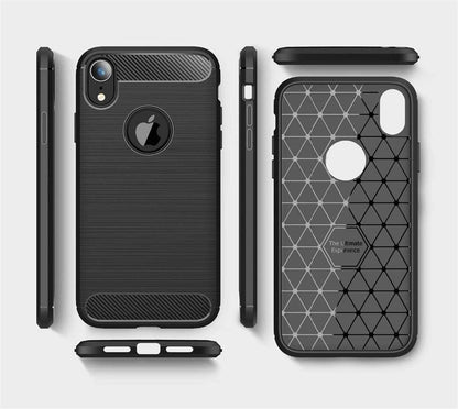 Case for Apple iPhone XR, Techsuit, Carbon, Black
