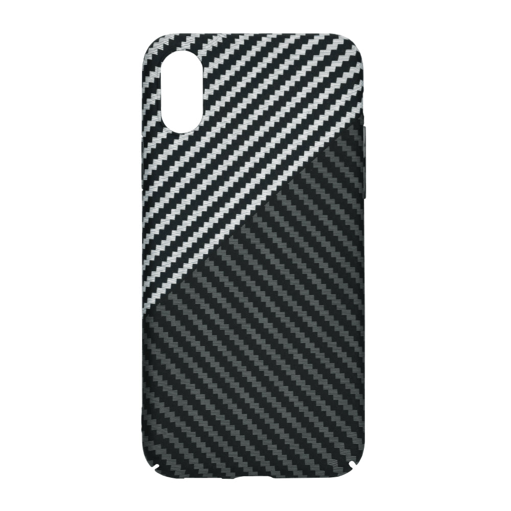 Puzdro pre Apple iPhone XR, Techsuit, Carbonite FiberShell, Čierno sivé