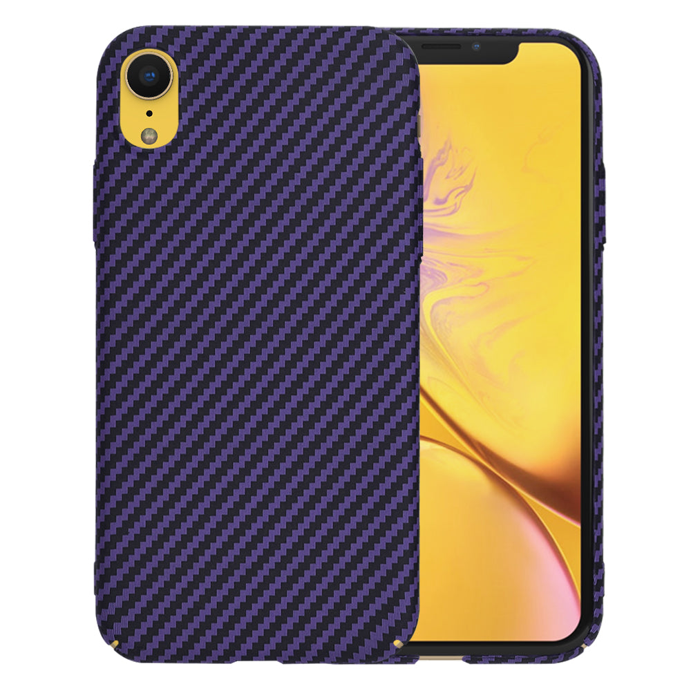 Puzdro pre Apple iPhone XR, Techsuit, Carbonite FiberShell, Fialové