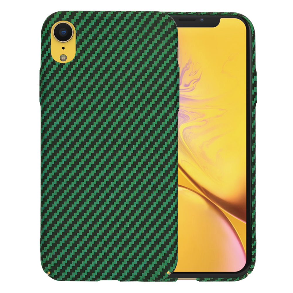 Puzdro pre Apple iPhone XR, Techsuit, Carbonite FiberShell, Zelené