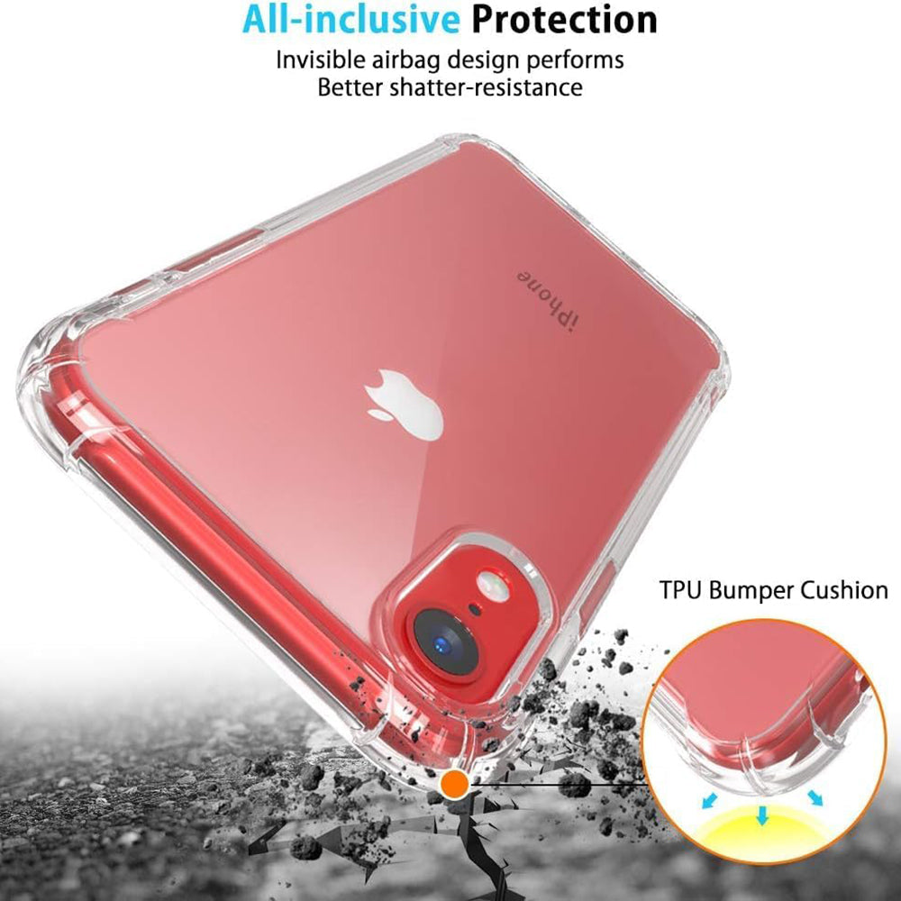 Obal na Apple iPhone XR, Techsuit, nárazuvzdorný priehľadný, transparentný