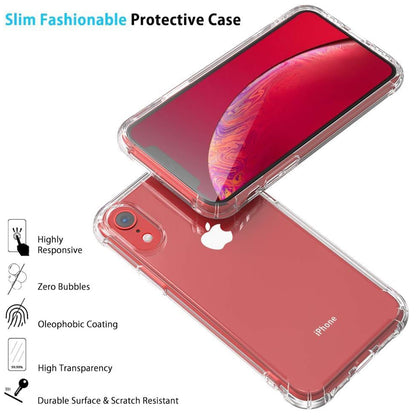 Obal na Apple iPhone XR, Techsuit, nárazuvzdorný priehľadný, transparentný