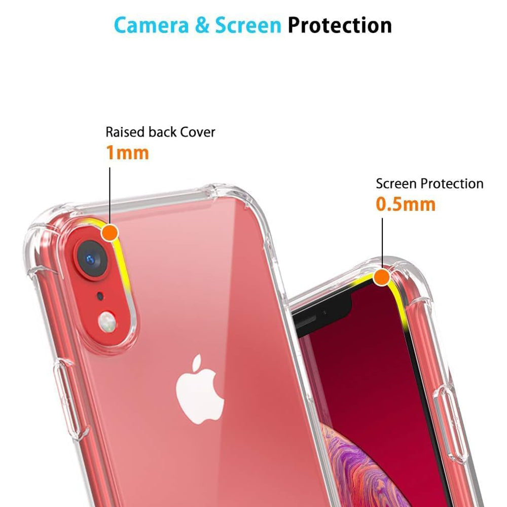 Obal na Apple iPhone XR, Techsuit, nárazuvzdorný priehľadný, transparentný