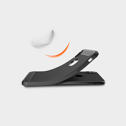 Case for Apple iPhone XS Max, Techsuit, Carbon, Black
