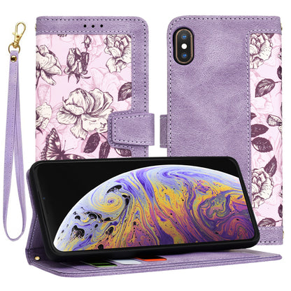 Puzdro pre Apple iPhone XS Max, Techsuit, FlipCraft, Fialová