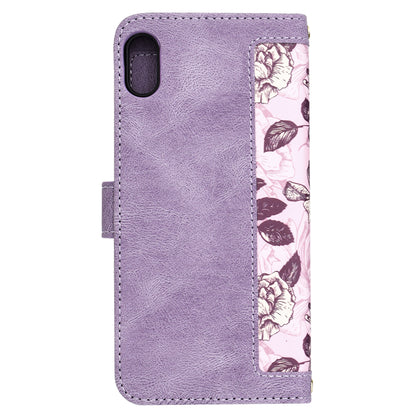Puzdro pre Apple iPhone XS Max, Techsuit, FlipCraft, Fialová