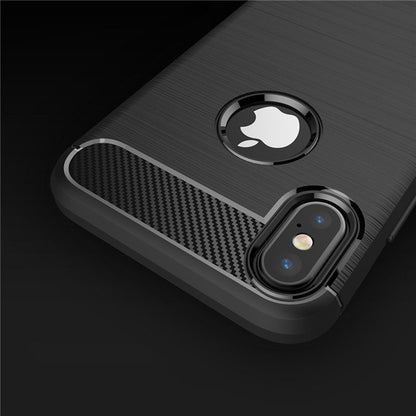 Obal na Apple iPhone XS / X, Techsuit, Karbón, Čierny