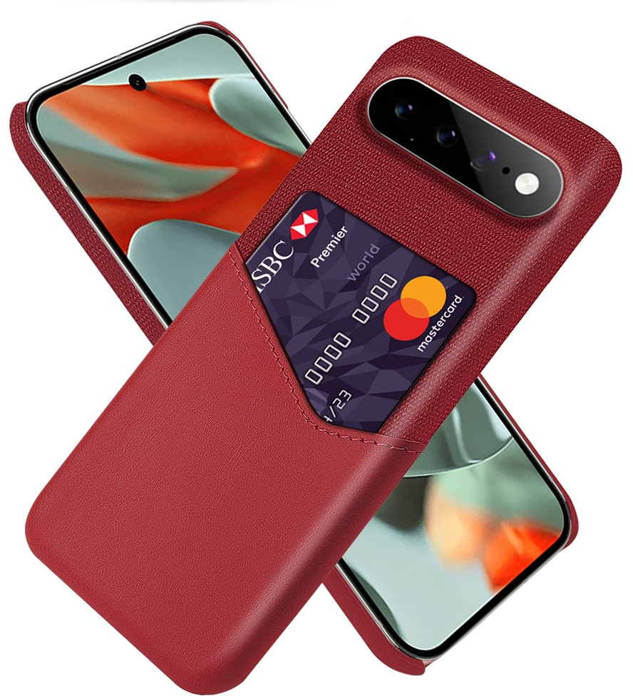 Puzdro pre Google Pixel 11 Pro XL, OEM, Držiak na karty, Červená