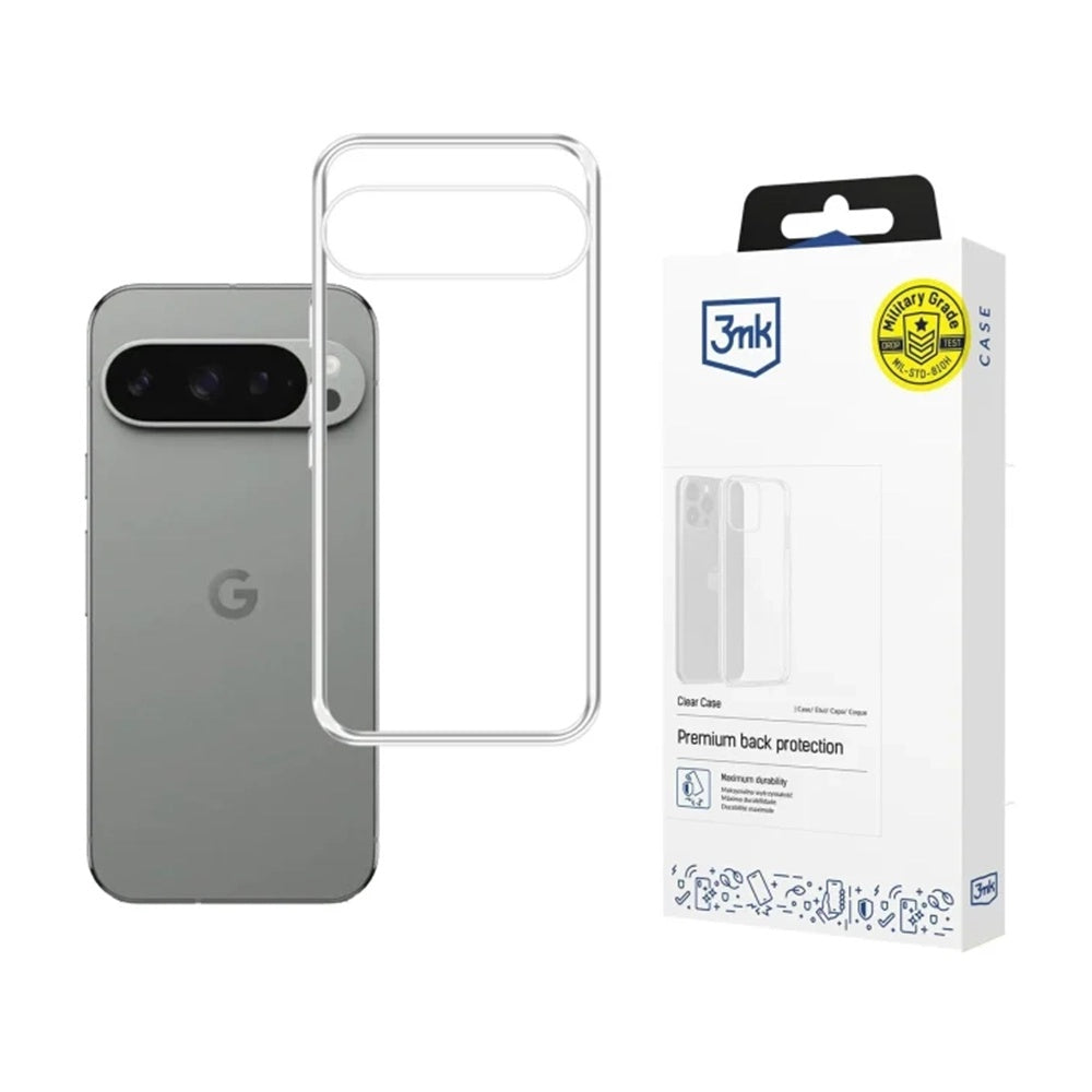Obal na Google Pixel 10 Pro / 10, 3MK, Priehľadný, Transparentný