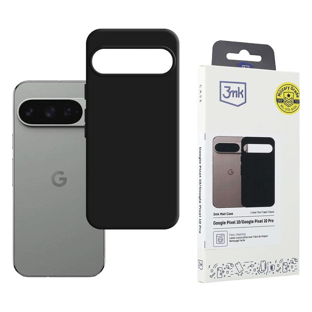 Puzdro pre Google Pixel 10 Pro / 10, 3MK, Matná čierna