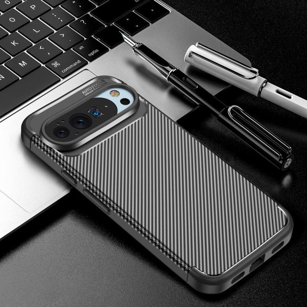 Puzdro pre Google Pixel 10 Pro / 10, Techsuit, CarbonFiber, čierne