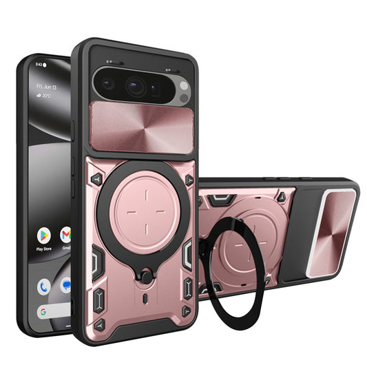 Puzdro pre Google Pixel 10 Pro XL, Techsuit, CamGuard Pro, Ružovo-zlaté