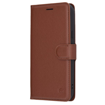 Puzdro pre Google Pixel 10 Pro XL, Techsuit, kožené folio, hnedé