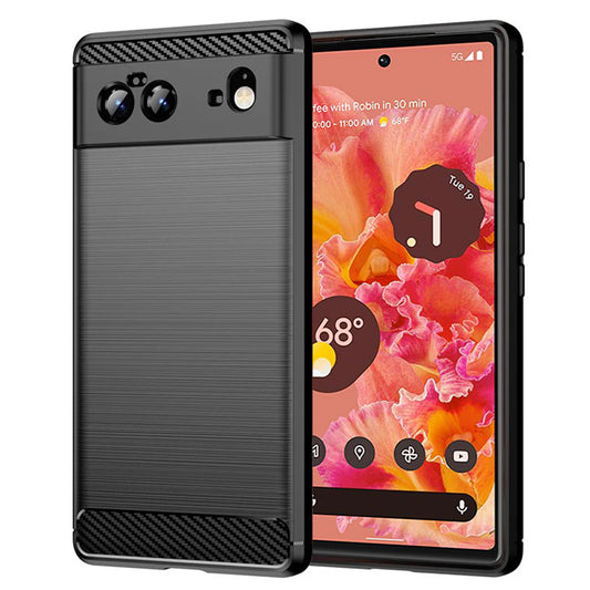 Obal na Google Pixel 6, Techsuit, Karbón, Čierny
