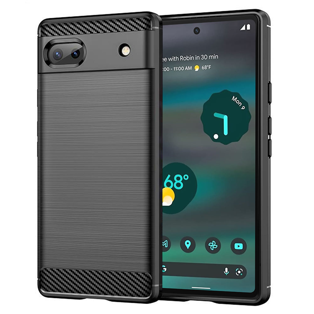 Obal na Google Pixel 6a, Techsuit, Karbón, Čierny
