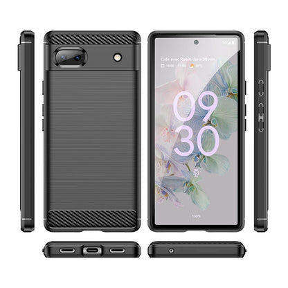 Obal na Google Pixel 6a, Techsuit, Karbón, Čierny