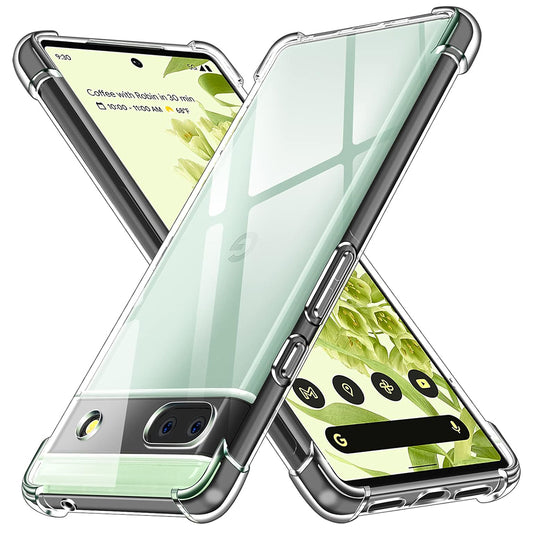 Obal na Google Pixel 6a, Techsuit, nárazuvzdorný priehľadný, transparentný