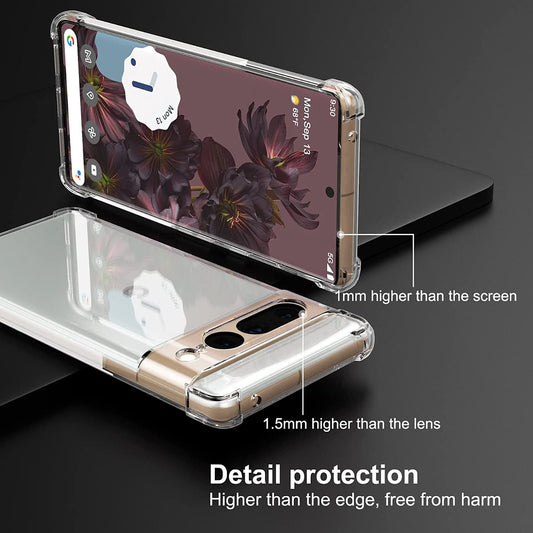 Obal na Google Pixel 7 Pro, Techsuit, nárazuvzdorný priehľadný, transparentný