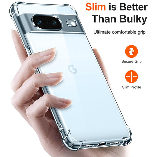 Obal na Google Pixel 7, Techsuit, nárazuvzdorný priehľadný, transparentný