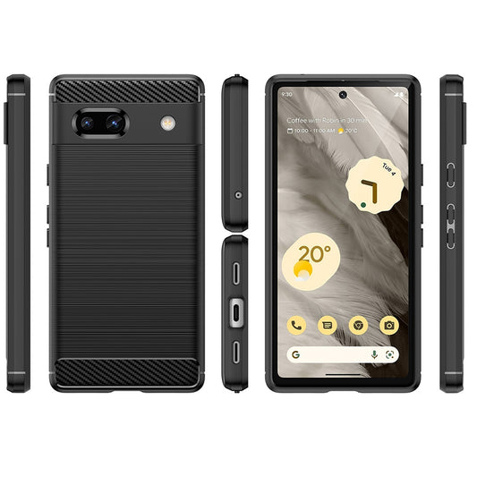 Obal na Google Pixel 7a, Techsuit, Karbón, Čierny