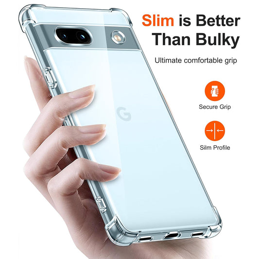 Obal na Google Pixel 7a, Techsuit, nárazuvzdorný priehľadný, transparentný