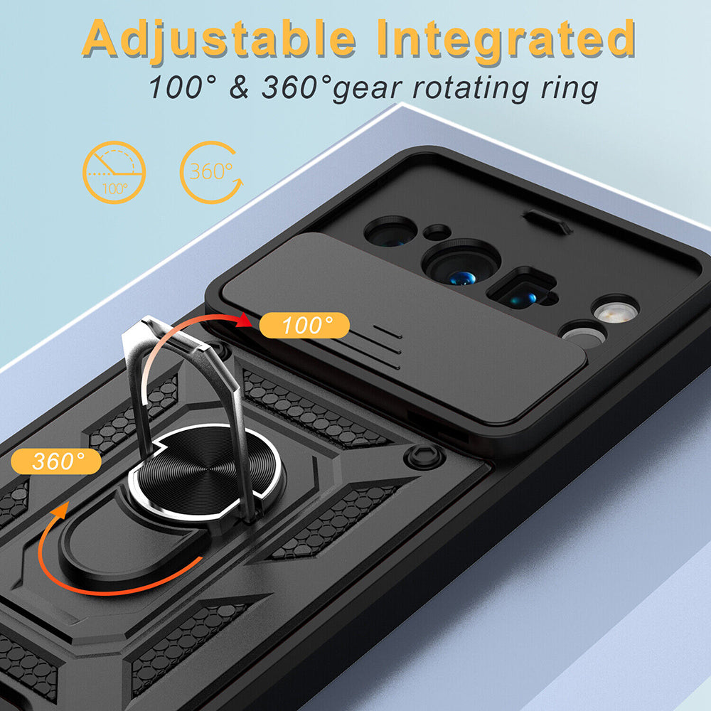 Puzdro pre Google Pixel 8 Pro, Techsuit, CamShield, Čierne