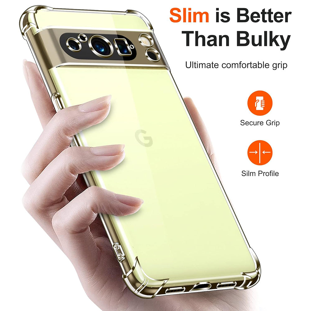 Obal na Google Pixel 8 Pro, Techsuit, nárazuvzdorný priehľadný, transparentný