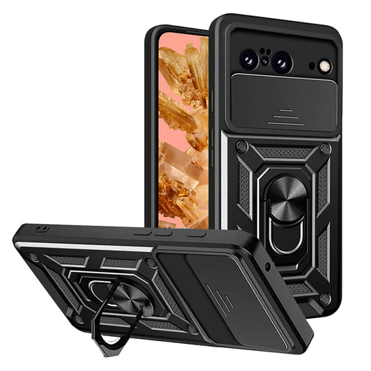 Puzdro pre Google Pixel 8, Techsuit, CamShield, čierne