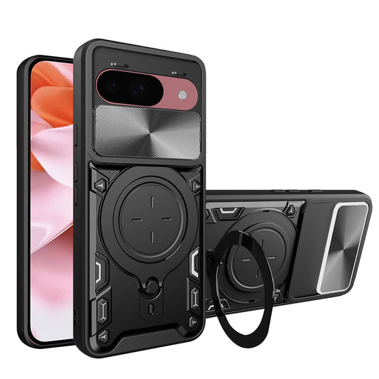 Obal na Google Pixel 9 / 9 Pro, Techsuit, CamGuard Pro, čierny