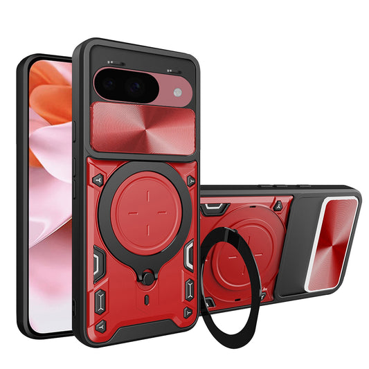 Puzdro pre Google Pixel 9 / 9 Pro, Techsuit, CamGuard Pro, Červené