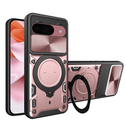 Puzdro pre Google Pixel 9 / 9 Pro, Techsuit, CamGuard Pro, Ružovo-zlaté