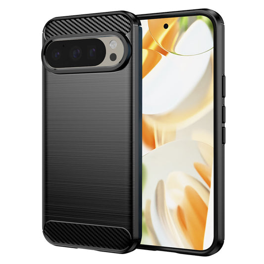 Obal na Google Pixel 9 / 9 Pro, Techsuit, Karbón, Čierny