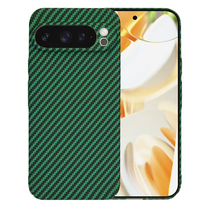 Puzdro pre Google Pixel 9 Pro, Techsuit, Carbonite FiberShell, Zelené
