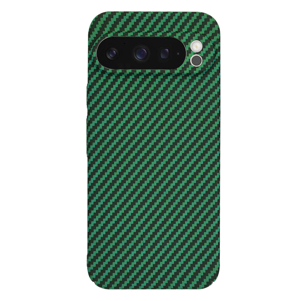 Puzdro pre Google Pixel 9 Pro, Techsuit, Carbonite FiberShell, Zelené