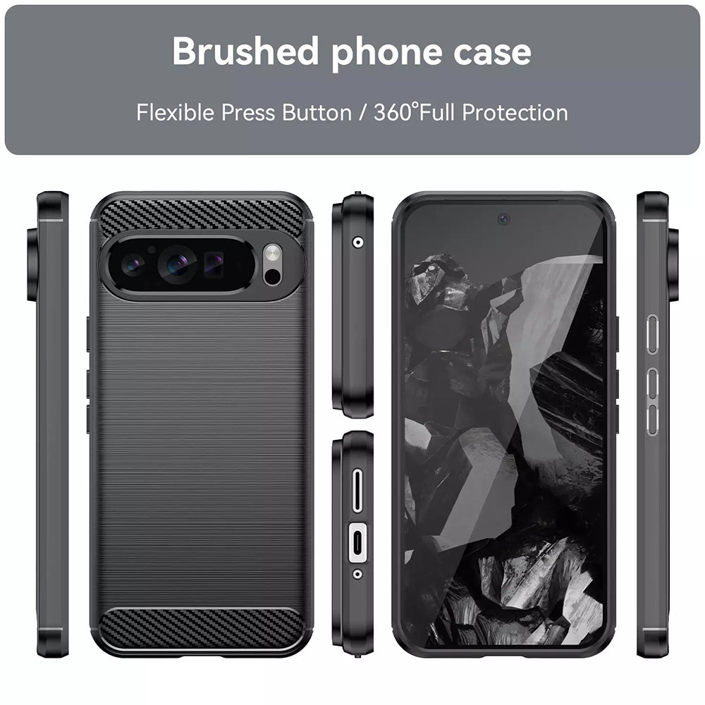 Obal na Google Pixel 9 Pro XL, Techsuit, Karbón, Modrý