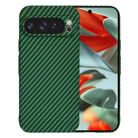 Puzdro pre Google Pixel 9 Pro XL, Techsuit, Carbonite FiberShell, Zelené
