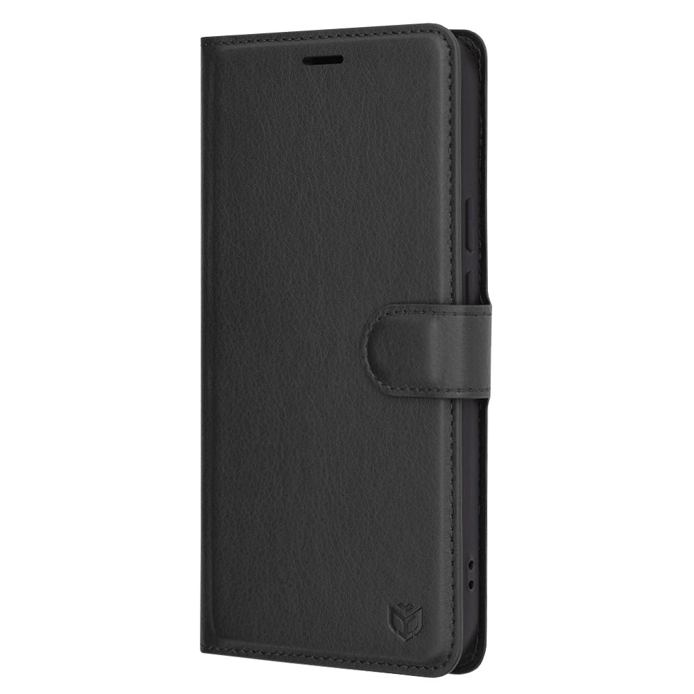 Obal na Google Pixel 9 Pro XL, Techsuit, kožené folio, čierny