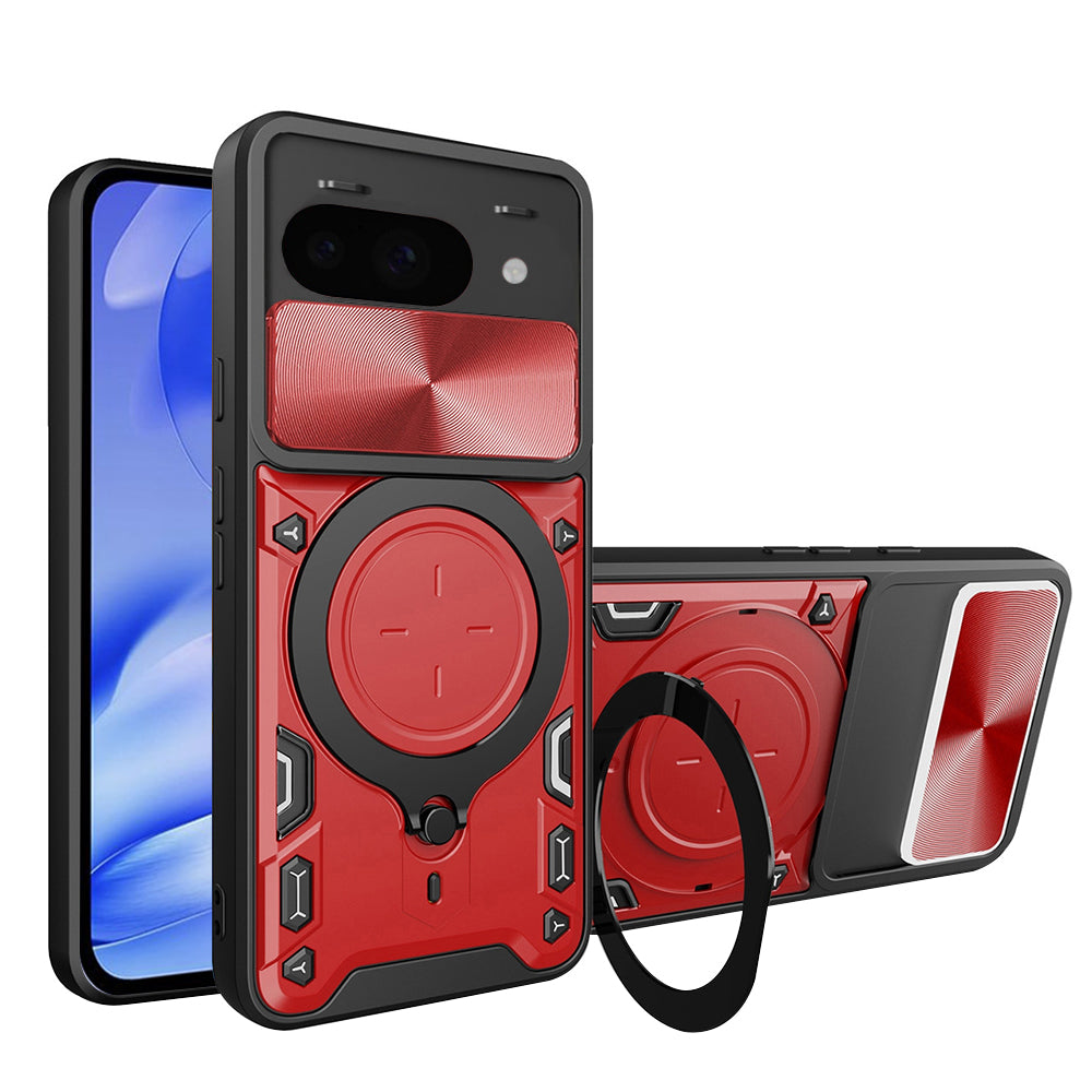 Puzdro pre Google Pixel 9a, Techsuit, CamGuard Pro, červené