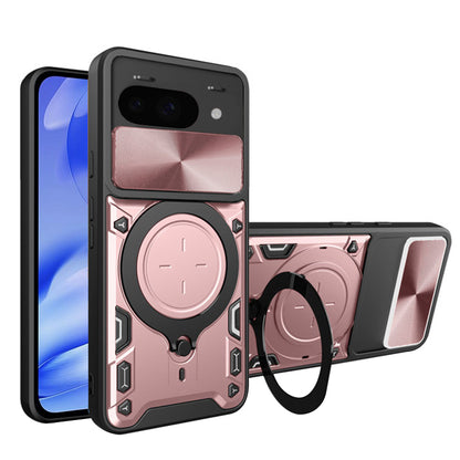 Puzdro pre Google Pixel 9a, Techsuit, CamGuard Pro, Ružovo-zlaté