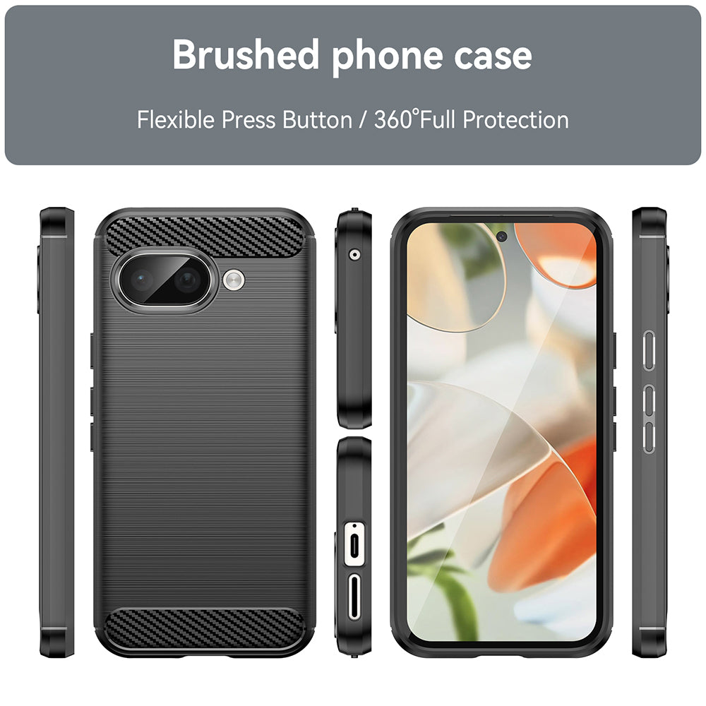 Obal na Google Pixel 9a, Techsuit, Karbón, Čierny