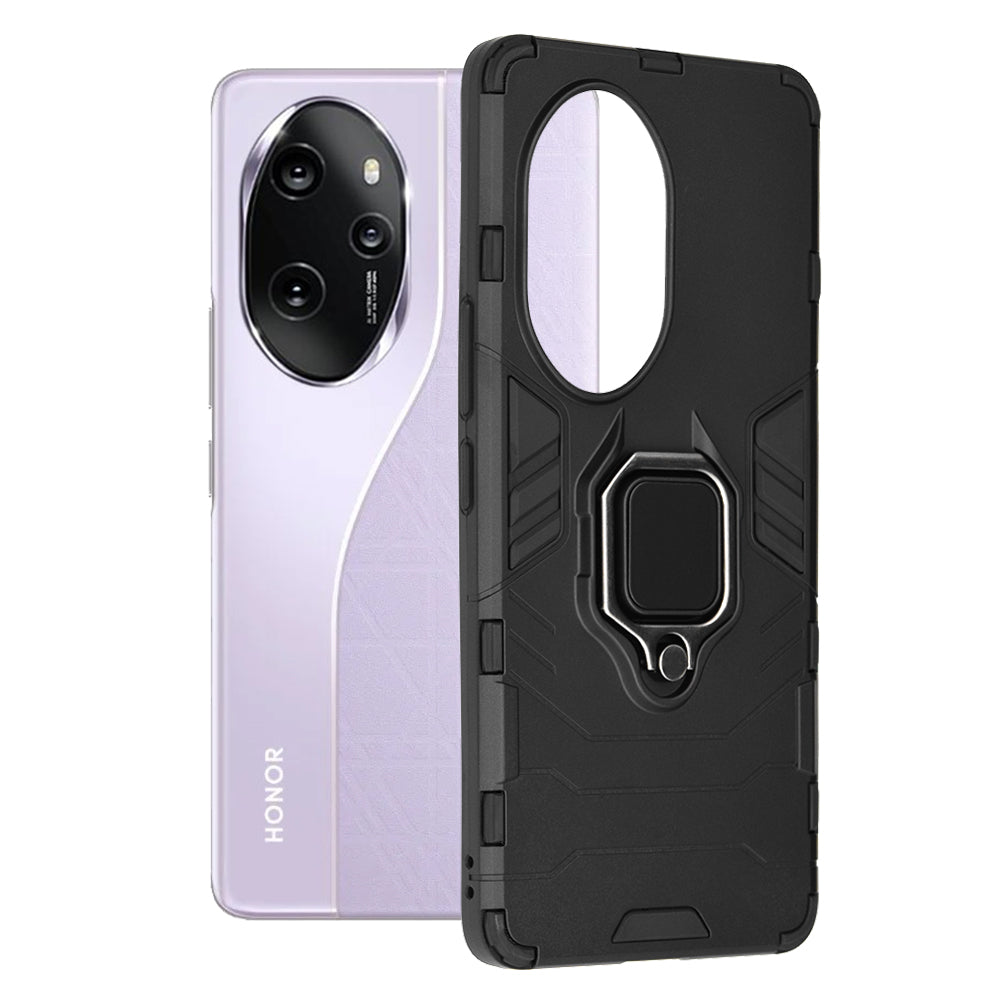 Puzdro pre Honor 100 Pro, Techsuit, Shield, Čierne
